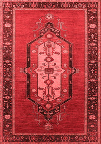 Oriental Red Industrial Rug, urb2152red