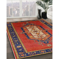 Mid-Century Modern Red Oriental Rug, urb2152