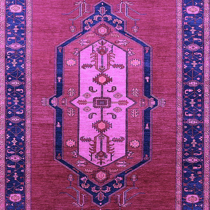 Machine Washable Oriental Purple Industrial Area Rugs, wshurb2152pur