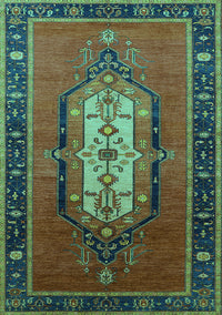 Oriental Turquoise Industrial Rug, urb2152turq