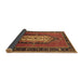 Sideview of Oriental Brown Industrial Rug, urb2152brn