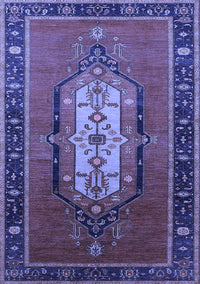 Oriental Blue Industrial Rug, urb2152blu