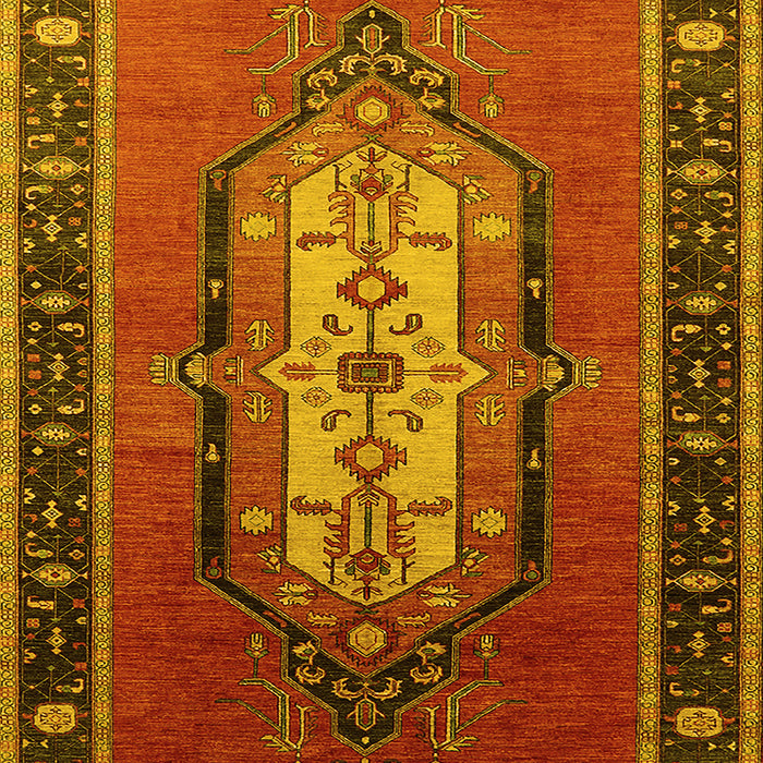 Oriental Yellow Industrial Rug, urb2152yw