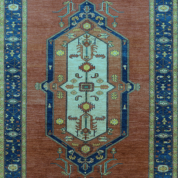 Oriental Light Blue Industrial Rug, urb2152lblu