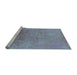 Sideview of Machine Washable Oriental Light Blue Industrial Rug, wshurb2153lblu