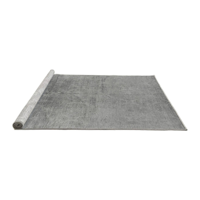 Sideview of Machine Washable Oriental Gray Industrial Rug, wshurb2153gry