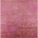 Square Mid-Century Modern Red Oriental Rug, urb2153