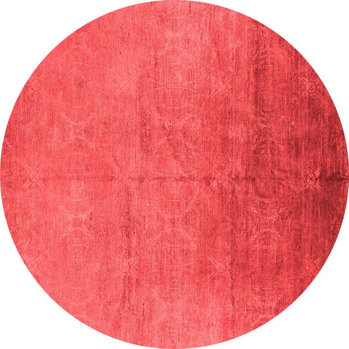 Machine Washable Oriental Red Industrial Rug, wshurb2153red