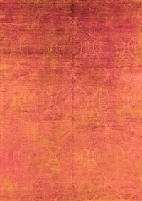 Oriental Orange Industrial Rug, urb2153org