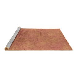 Sideview of Machine Washable Oriental Brown Industrial Rug, wshurb2153brn