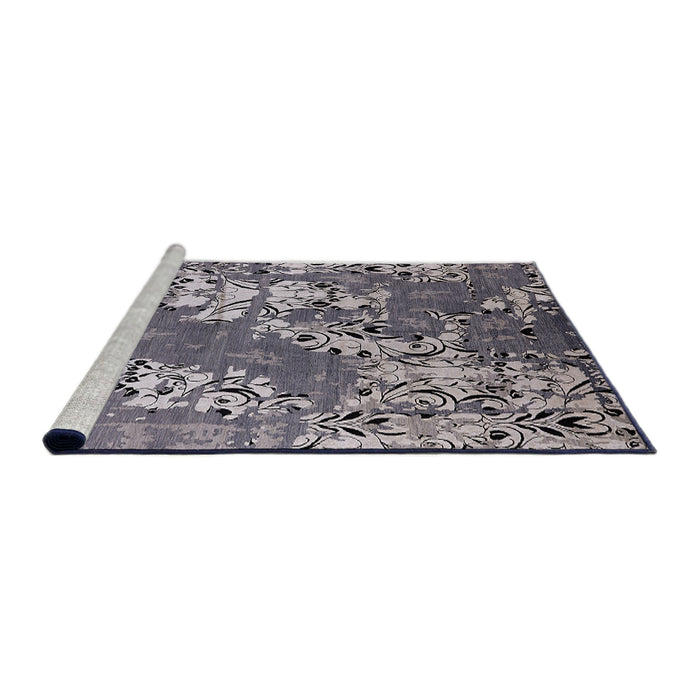 Sideview of Machine Washable Industrial Modern Wisteria Purple Rug, wshurb2154
