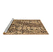 Sideview of Machine Washable Oriental Brown Industrial Rug, wshurb2154brn