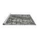 Sideview of Machine Washable Oriental Gray Industrial Rug, wshurb2154gry