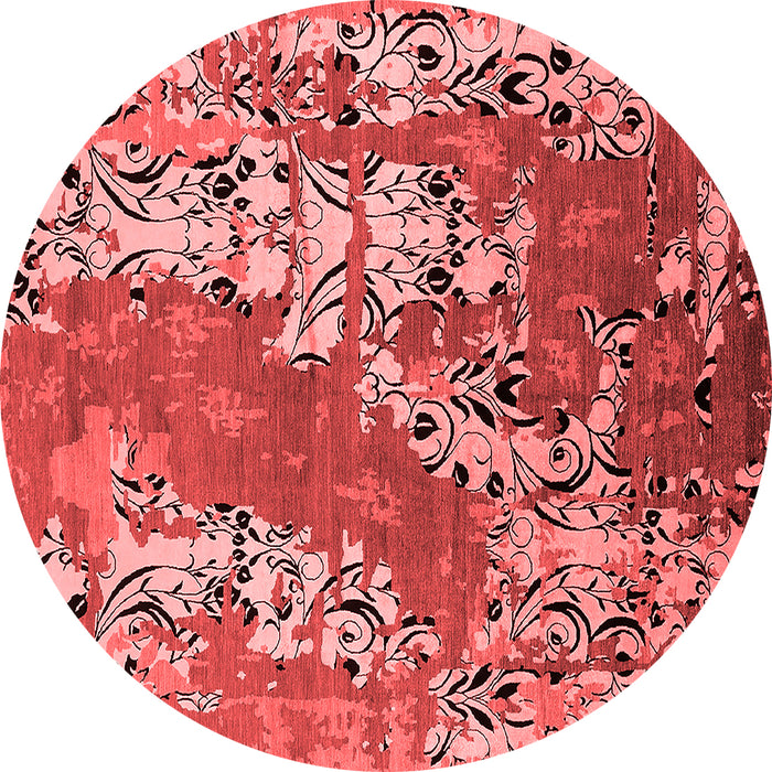 Machine Washable Oriental Red Industrial Rug, wshurb2154red