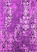 Machine Washable Oriental Pink Industrial Rug, wshurb2154pnk