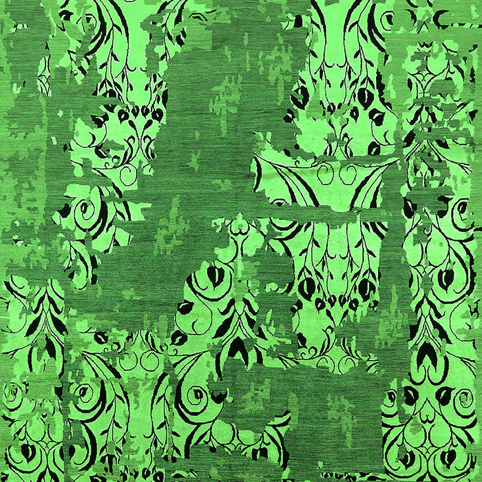 Oriental Green Industrial Rug, urb2154grn