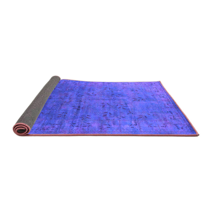 Sideview of Oriental Purple Industrial Rug, urb2155pur
