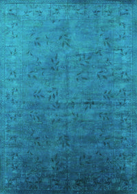 Oriental Turquoise Industrial Rug, urb2155turq