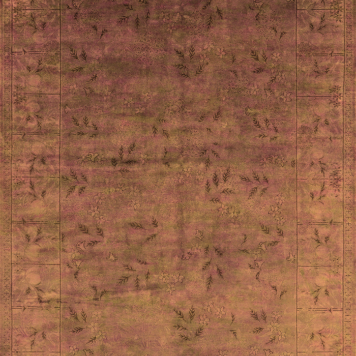Oriental Orange Industrial Rug, urb2155org