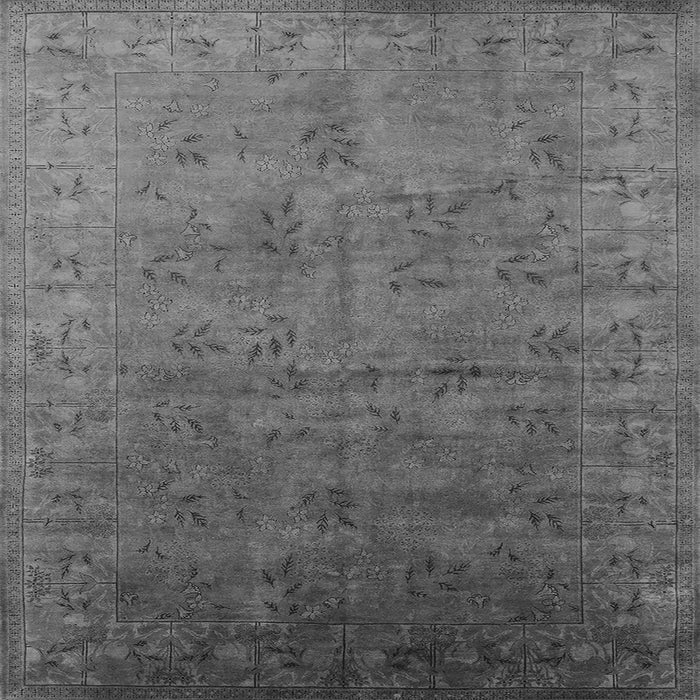Square Oriental Gray Industrial Rug, urb2155gry