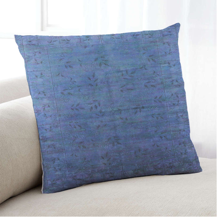 Lifestyle Image of Mid-Century Modern Urban Square Iceberg Blue Throw Pillow, 18 inch by 18 inch, pwurb2155