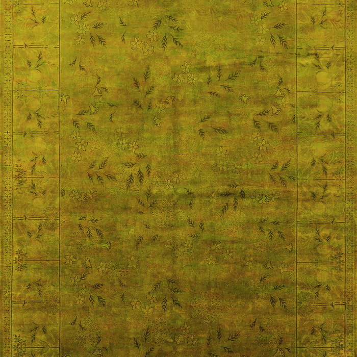 Oriental Yellow Industrial Rug, urb2155yw