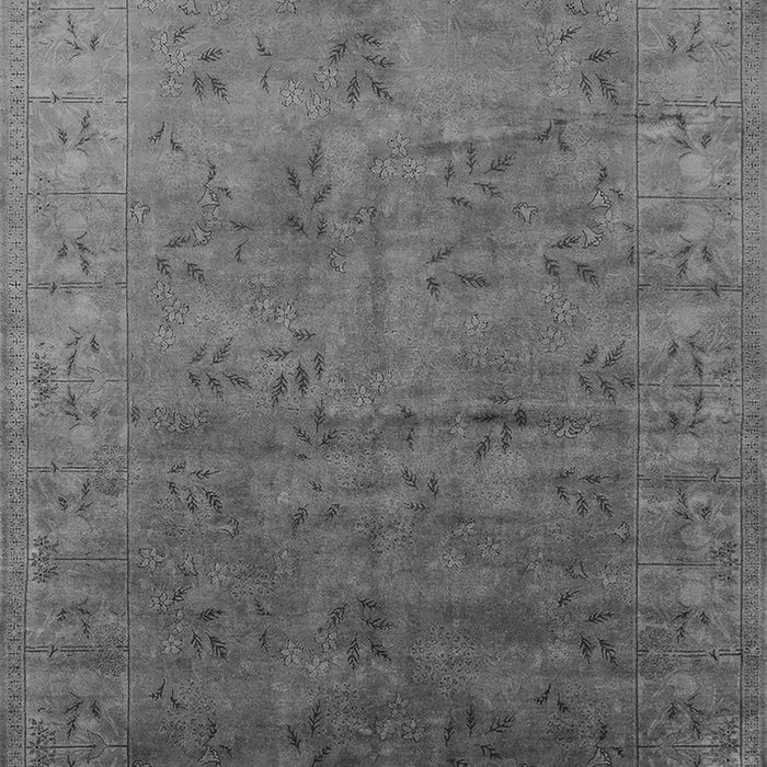 Machine Washable Oriental Gray Industrial Rug, wshurb2155gry