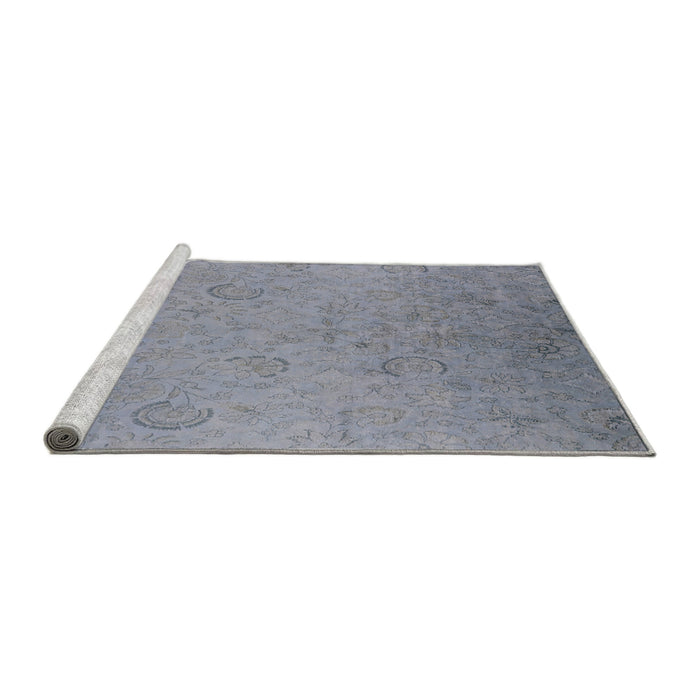 Sideview of Machine Washable Industrial Modern Light Slate Gray Rug, wshurb2156