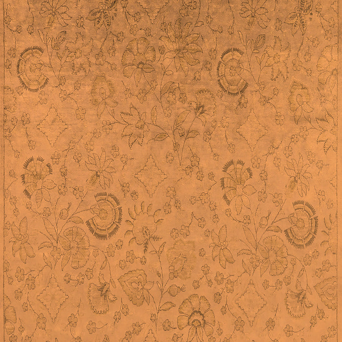 Oriental Orange Industrial Rug, urb2156org