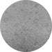 Round Oriental Gray Industrial Rug, urb2156gry