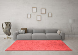 Industrial Red Washable Rugs