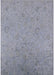 Mid-Century Modern Light Slate Gray Oriental Rug, urb2156