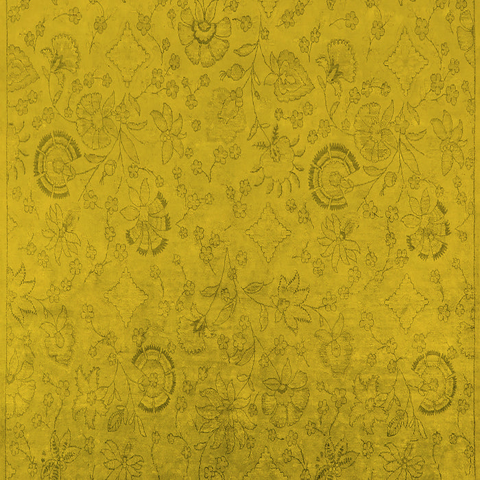 Oriental Yellow Industrial Rug, urb2156yw