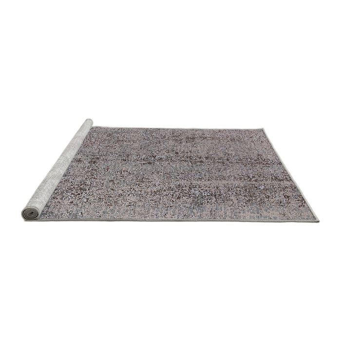 Sideview of Machine Washable Industrial Modern Puce Purple Rug, wshurb2157