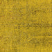 Square Machine Washable Oriental Yellow Industrial Rug, wshurb2157yw