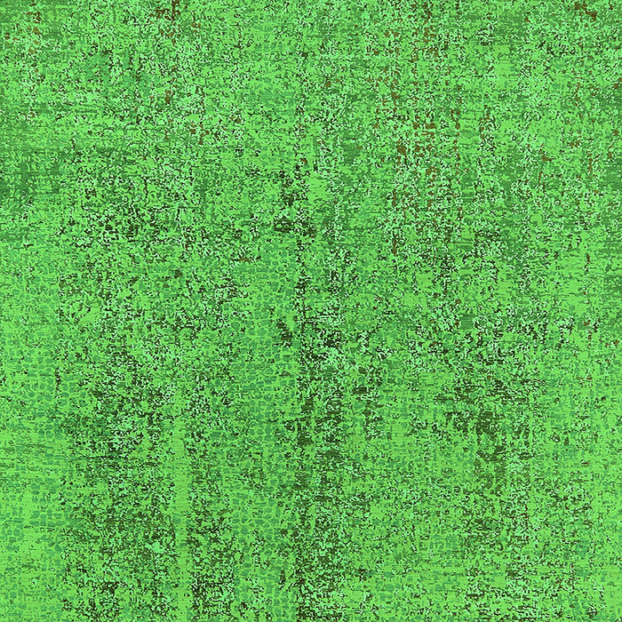 Square Oriental Green Industrial Rug, urb2157grn