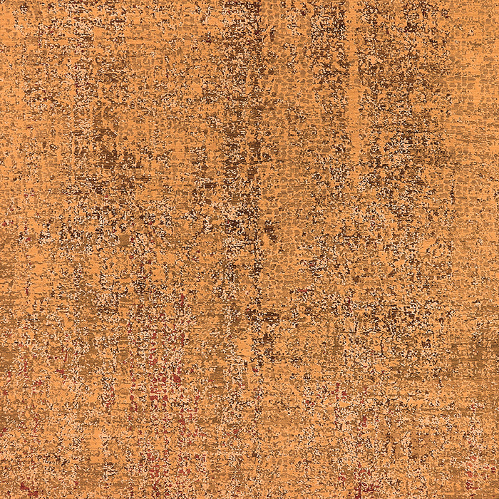 Square Machine Washable Oriental Orange Industrial Area Rugs, wshurb2157org
