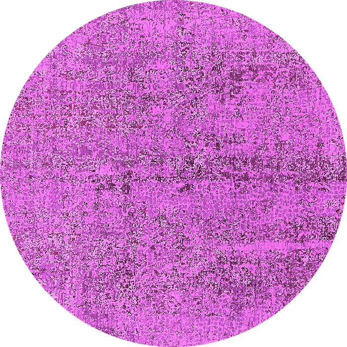 Round Oriental Pink Industrial Rug, urb2157pnk
