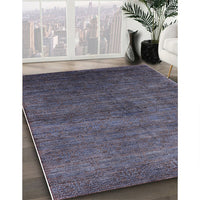 Mid-Century Modern Plum Purple Oriental Rug, urb2158