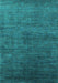 Machine Washable Oriental Turquoise Industrial Area Rugs, wshurb2158turq