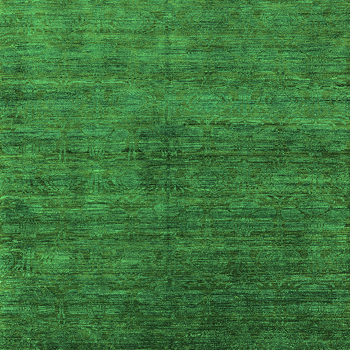 Machine Washable Oriental Green Industrial Area Rugs, wshurb2158grn