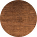 Round Oriental Orange Industrial Rug, urb2158org