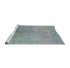 Sideview of Machine Washable Industrial Modern Dark Gray Rug, wshurb2159