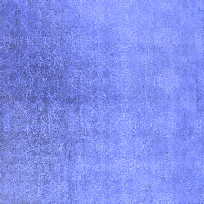 Square Oriental Blue Industrial Rug, urb2159blu