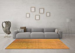 Machine Washable Oriental Orange Industrial Area Rugs in a Living Room, wshurb2159org