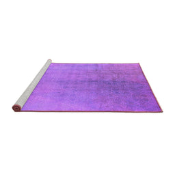 Sideview of Machine Washable Oriental Purple Industrial Area Rugs, wshurb2159pur