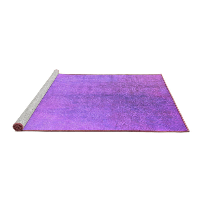 Sideview of Machine Washable Oriental Purple Industrial Area Rugs, wshurb2159pur