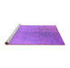 Sideview of Machine Washable Oriental Purple Industrial Area Rugs, wshurb2159pur