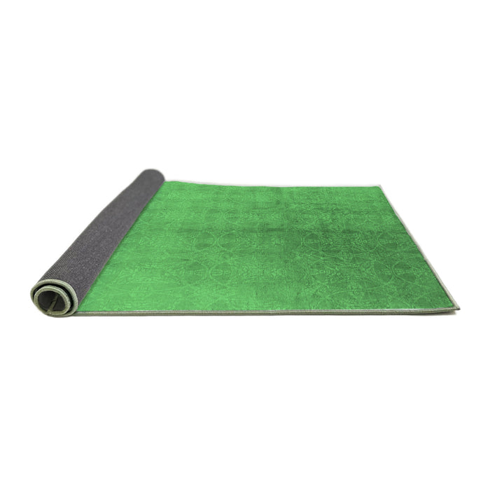 Sideview of Oriental Emerald Green Industrial Rug, urb2159emgrn