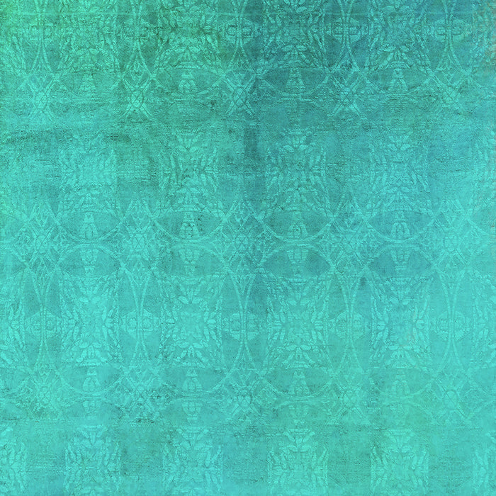 Oriental Turquoise Industrial Rug, urb2159turq